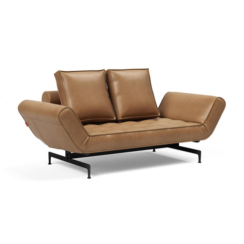 Ghia Laser Sofa Bed Fabric with leather / 210x93cm